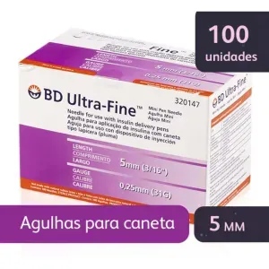 Agulha Caneta Bd Ultra Fine 5Mm 100 Unidades