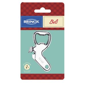 Abridor de Lata e Garrafa Brinox Aço Inox 9CM