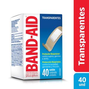 Curativo Band-Aid Transparente 40 Unidades