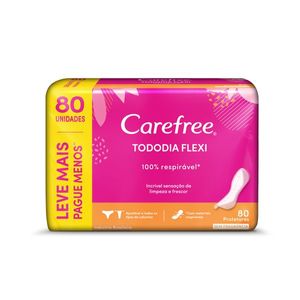 Absorvente Carefree Todo Dia Flexi 80 Unidades