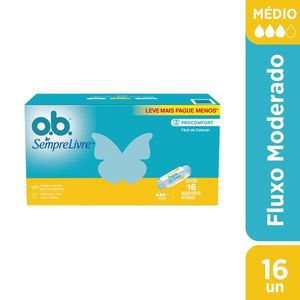 Absorvente O B Proconfort Médio 16 Unidades