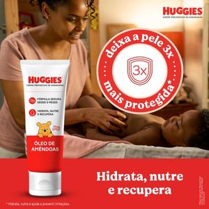 Creme Huggies Preventivo de Assaduras Óleo de Amêndoas 3 Unidades 80g