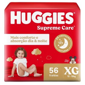 Fralda Huggies Supreme Care XG 56 Unidades