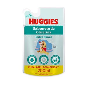 Sabonete Huggies Refil Glicerina Extra Suave 200ml