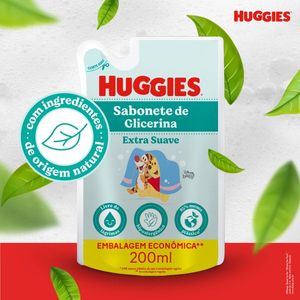 Sabonete Huggies Refil Glicerina Extra Suave 200ml