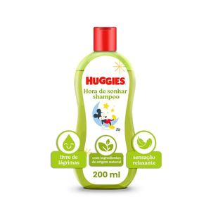 Shampoo Huggies Camomila Seguro para Recém-Nascidos 200 ml