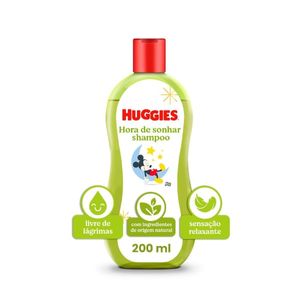 Shampoo Huggies Camomila Seguro para Recém-Nascidos 200 ml