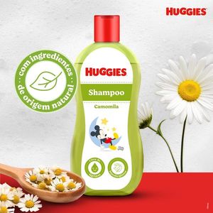 Shampoo Huggies Camomila Seguro para Recém-Nascidos 200 ml