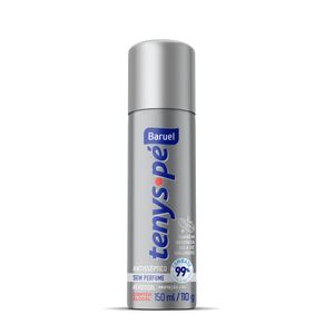 Talco Para Pés Tenys Pé Aerossol Sem Perfume 110g