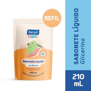 Refil Sabonete Líquido Baruel Baby Glicerina 210ml