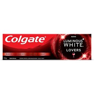 Creme Dental Colgate Luminous White Lovers Vinho 70G