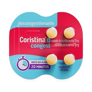 Coristina D Congest 4 Comprimidos Hypera Pharma