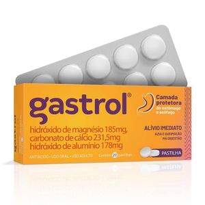Gastrol Antiácido Pastilhas Mastigáveis Hypera 20 Unidades