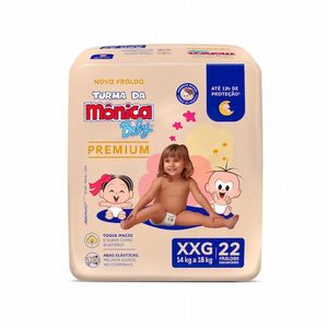 Fralda Turma da Mônica Baby Premium XXG 22 Unidades
