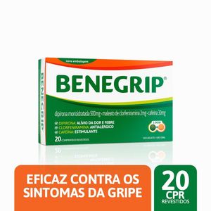 Benegrip Analgésico e Antigripal Revestido Hypera 20 Comprimidos