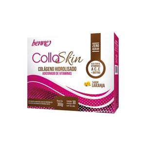 Colágeno Sabor Laranja com 30 Sachês Collaskin Benne