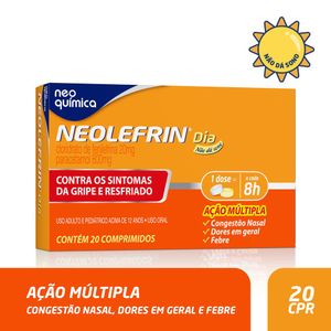 Neolefrin Dia 800mg/20mg 20 Comprimidos