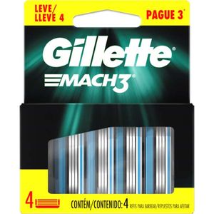 Carga Gillette Mach3 Regular 4 Unidades LV + PG -