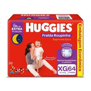 Fralda Huggies Roupinha Supreme Care XG 64 Unidades