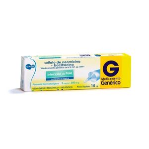 Neomicina + Bacitracina 15g Pomada Genérico EMS