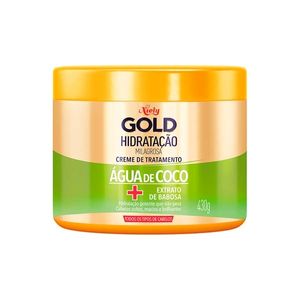 Creme de Tratamento Niely Gold Hidratação Milagrosa Água de Coco 430g