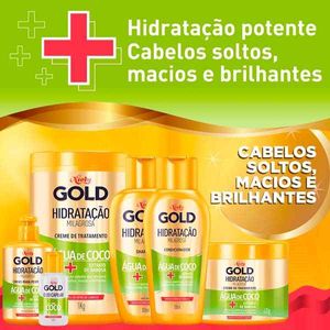 Creme de Tratamento Niely Gold Hidratação Milagrosa Água de Coco 430g