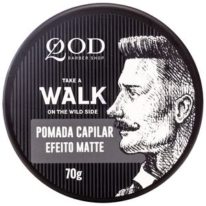 Pomada Modeladora QOD Barber Shop Take a Walk On The Wild Side Fixação Média 70g