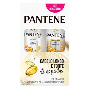 Kit Pantene Liso Extremo Shampoo 350ml + Condicionador 175ml