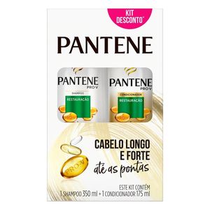 Kit Shampoo 350ml + Condicionador 175ml Pantene Restauração