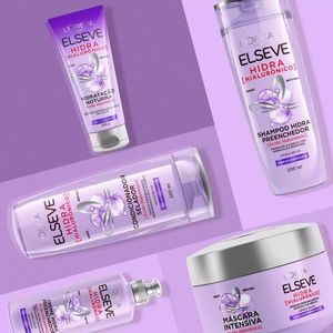 Kit Elseve Shampoo 375ml + Condicionador 170ml Hialurônico