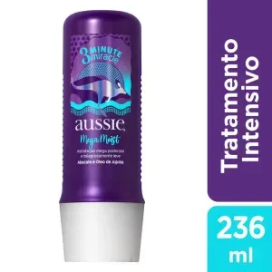 Creme Para Cabelo Aussie 236ml 3 Minute Miracle Mega Moist Abacate