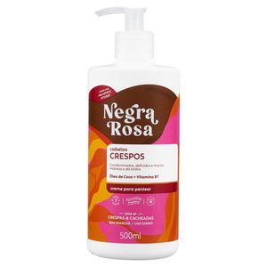 Creme Para Pentear Negra Rosa 500ml Cabelos Crespos