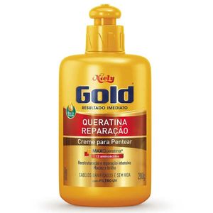 Creme de Pentear Niely Gold Queratina Reparação 280g