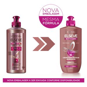 Creme de Pentear Elseve Quera-Liso Liso com Escova 250ml