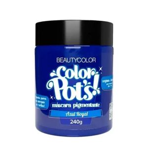 Máscara Capilar Beauty Color 240g Pigmentante Colorpots Azul Royal