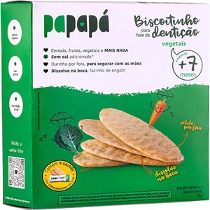 Biscoito Papapá 36g Para Fase Dentição Sem Glúten Vegetais