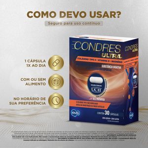 Condres Ultra Colágeno Tipo II - 30 Cápsulas