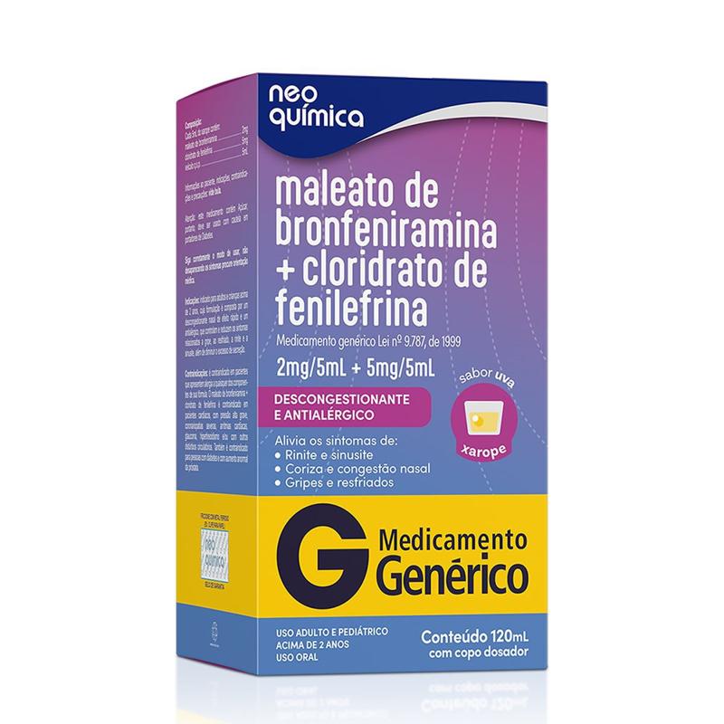 maleato-de-bronfeniramina-2mg-cloridrato-de-fenilefrina-5mg-xarope-120ml-generico-neo-quimica-10038459