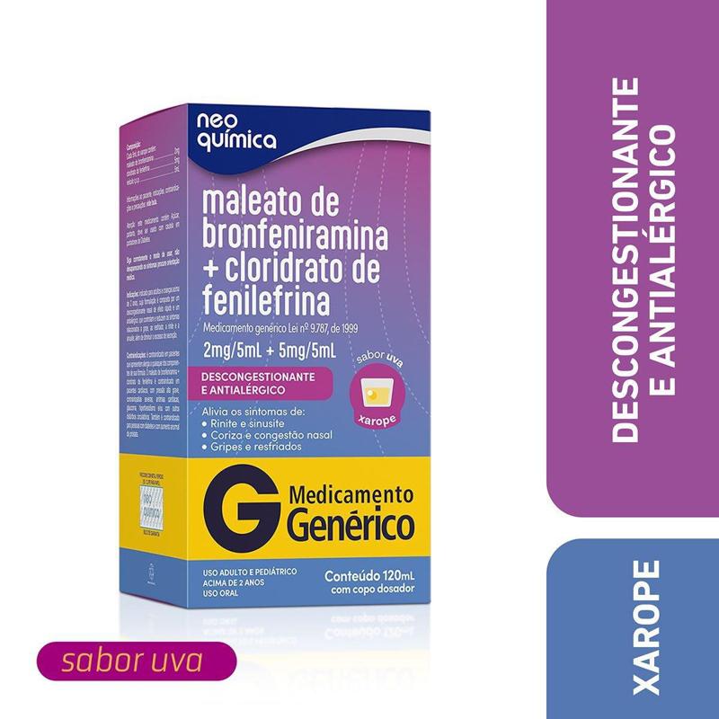 maleato-de-bronfeniramina-2mg-cloridrato-de-fenilefrina-5mg-xarope-120ml-generico-neo-quimica-10038459