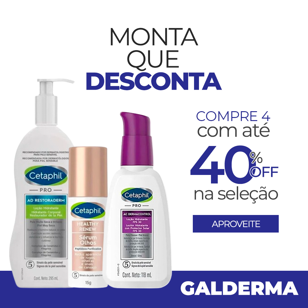 Combine 4 ou mais produtos e ganhe 40% de desconto