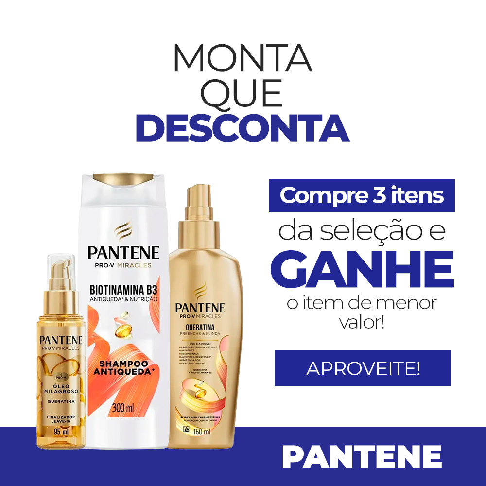 Compre 3 itens da seleção e ganhe o item de menor valor