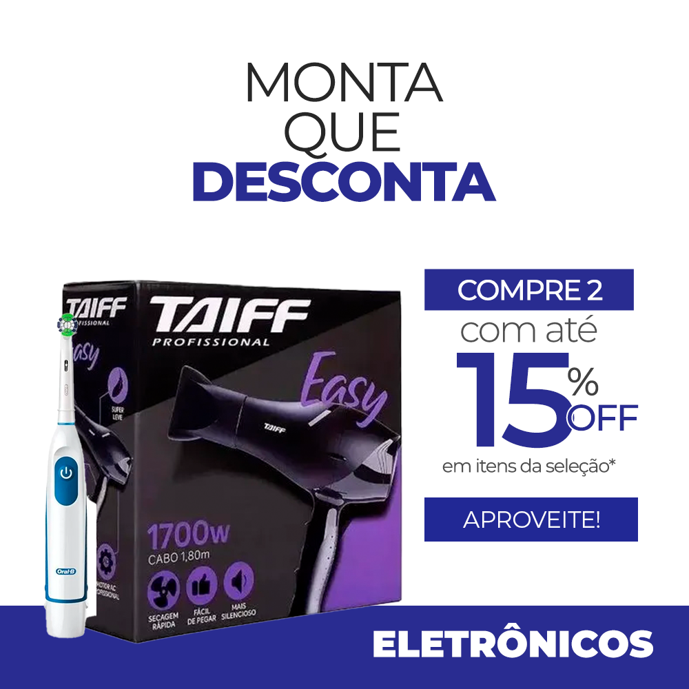 Combine 2 ou mais produtos e ganhe 15% de desconto