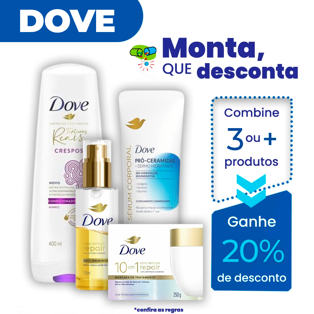 Combine 3 ou mais produtos  e ganhe 20% de desconto 