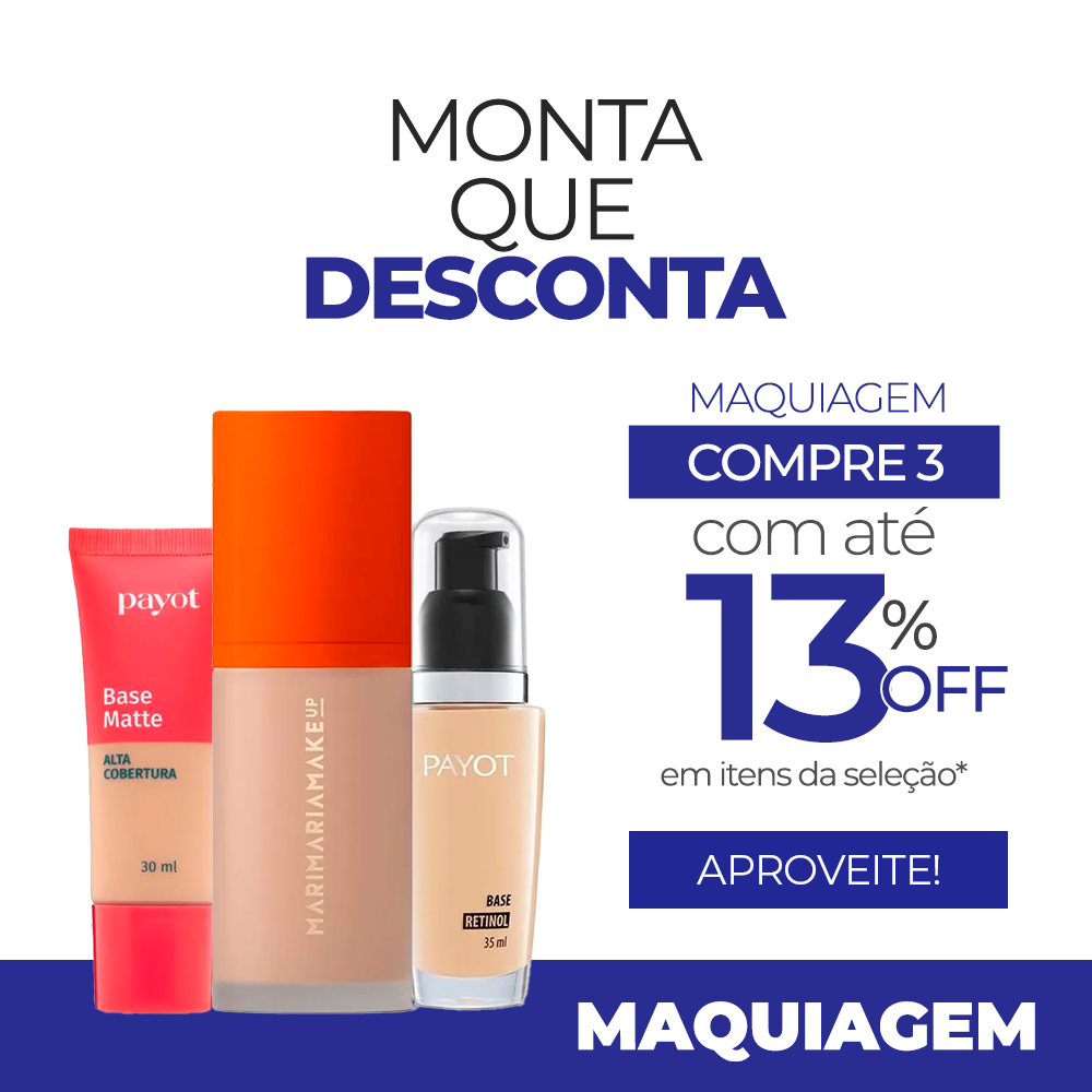 Combine 3 ou mais produtos e ganhe 13% de desconto