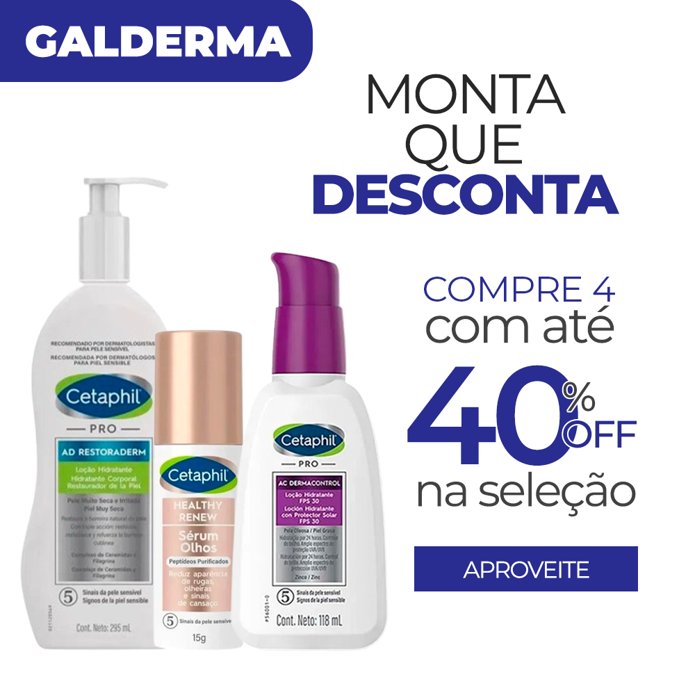 Combine 4 ou mais produtos e ganhe 40% de desconto