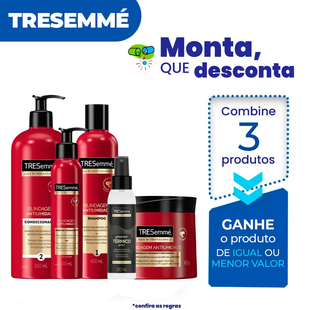 Combine 3 ou mais produtos e ganhe o de menor valor