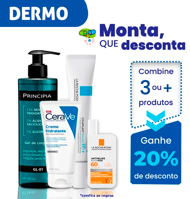 Combine 3 ou mais produtos e ganhe 20% de desconto