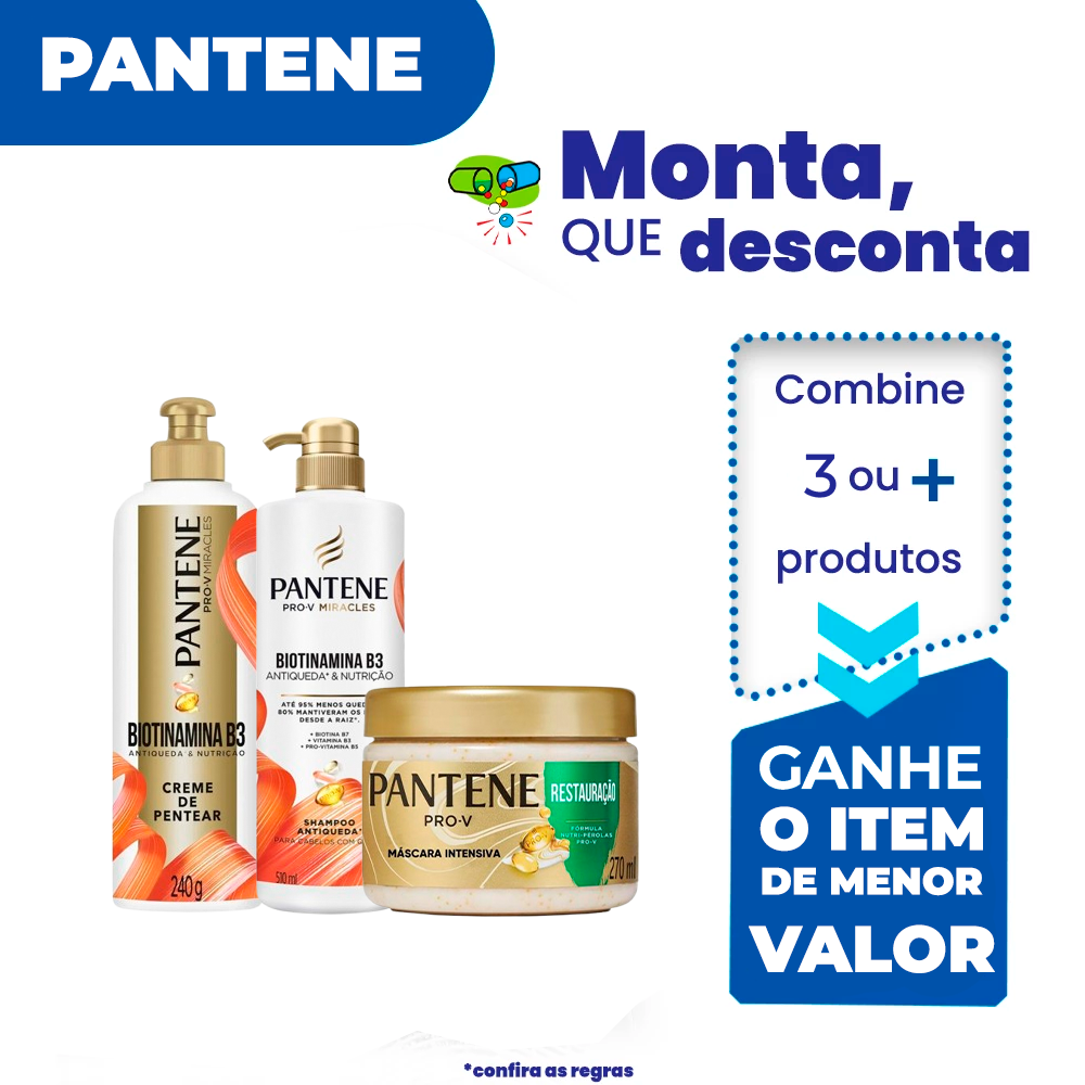 Combine 3 ou mais produtos e ganhe o de menor valor
