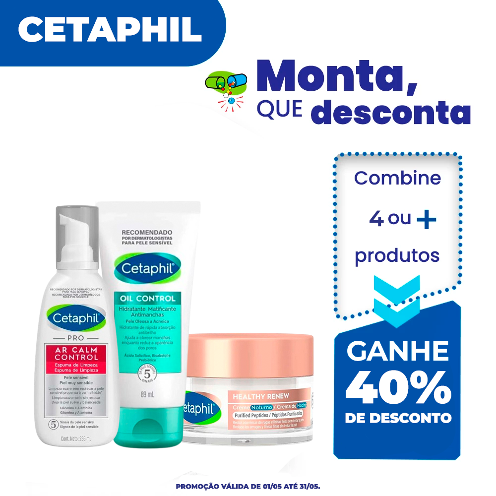 Combine 4 ou mais produtos e ganhe 40% de desconto