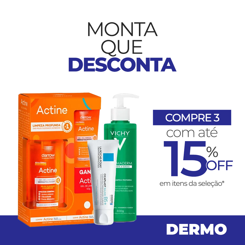 Combine 3 ou mais produtos e ganhe 15% de desconto